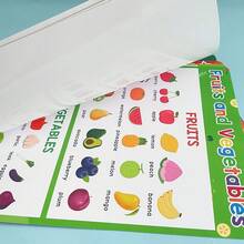 Lachilly Zestaw 6 plakatów edukacyjnych dla dzieci: Zwierzęta, Jedzenie, Owoce i Warzywa, Zabawa i interaktywna nauka, Plakaty edukacyjne A4, Dekoracja do sypialni i klasy