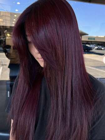 Dark 99j Burgundy Lace Front Wigs Human Hair 13x4 Silk Straight Wig Lace Frontal Wigs Human Hair Pre Plucked Brazilian Virgin Human Hair Wigs Colored Wine Red For Women (16-30inch) Halloween Costumes