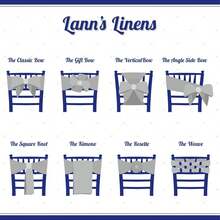 10 Elegant Satin Wedding/Party Chair Cover Sashes/Bows - Ribbon Tie Back Sash - Black - Vàng - Xem 3