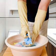 3 Pairs Of Premium Cleaning Gloves - Waterproof, High Strength, Suitable Kitchen, Dishwashing, Laundry - Durable, Quick-Drying, Multi-Functional Home Assistant - Essential Cleaning - 中等的 - 查看 3