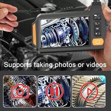 Dual Lens Endoscope Camera With 1080P 8mm 4.3" IPS Screen IP67 Waterproof Car Pipe Inspection Borescope 2600mAh - Dual Lens - 8mm - View 2