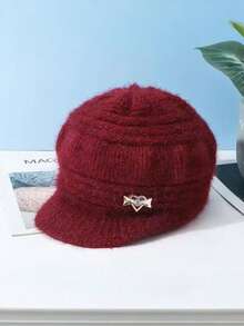 Women's Knit Beanie With Brim - Thickened Winter Warm Ribbed Hat For Outdoor Activities, Breathable Polyester Skull Cap, Slouchy Beanie, Hand Wash/Dry Clean, Stretchy Fashion Accessory - Multicolor - View 4