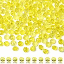 200pcs/Bag 6mm Glass Beads/Holiday Beads/Glass Rondelle Beads/Glass Faceted Beads/Glass Spacer Beads For Earrings/ Bracelets/Anklets/Necklaces Jewelry Making/Xmas Tree Decoration/Holiday Decoration/Wedding Decoration/Window Decoration