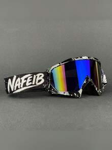 1 Par de Óculos Graffiti, Óculos de Proteção, Óculos de Ciclismo, Óculos de Esqui, Adequado para Todas as Estações, Presente de Férias