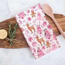 1 Stück/2 Stücke/100 Stücke Weihnachts-Themen bedruckte Küchentücher und Geschirrtücher, geeignet für Inneneinrichtung in Restaurants, Küchen, Badezimmern, Partydekoration, Urlaubsgeschenke und können als Weihnachtsgeschenke verschenkt werden