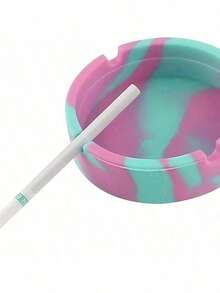 1 pieza Cenicero de contraste degradado | Cenicero y almacenamiento de escritorio práctico de diseño minimalista, personalizado y hermoso - Rosa - Ver 3