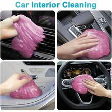 Car Cleaning Gel, 200g Car Cleaning Putty For Detailing Interior Cleaner, Dust Cleaning Slime For Cars, Keyboards & Electronics – Reusable Odorless Car Cleaning Supplies, Pink, 1 Pack 7oz - Blue - View 2