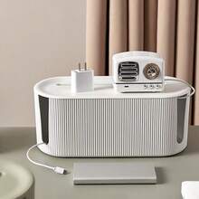 Nordic Plug Board Storage Box Cable Wire Organizer Case Socket Wireless WiFi Router Data Line Plug Holder Shelf - Multicolor - View 4