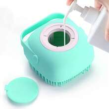 Silicone Pet Bath Brush With Shampoo Storage, Massage Rubber Grooming Tool For Dogs And Cats, Comfortable Hair Cleaning, Improve Fur Health - Nhiều màu - Xem 7