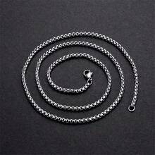 1 件男士时尚嘻哈酷炫 NK 项链 - 銀色 - 查看 6