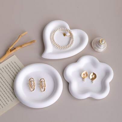 Ins Style Creative Plaster Tray Decor, Jewelry & Accessories Display Stand, Desktop Storage, Photography Prop