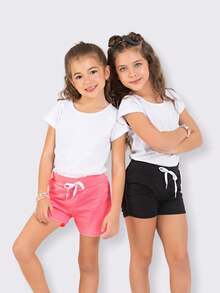 Kit 4 Shorts For Girls, Children's Youth, Women's Summer Bermuda Shorts - Nhiều màu - Xem 2