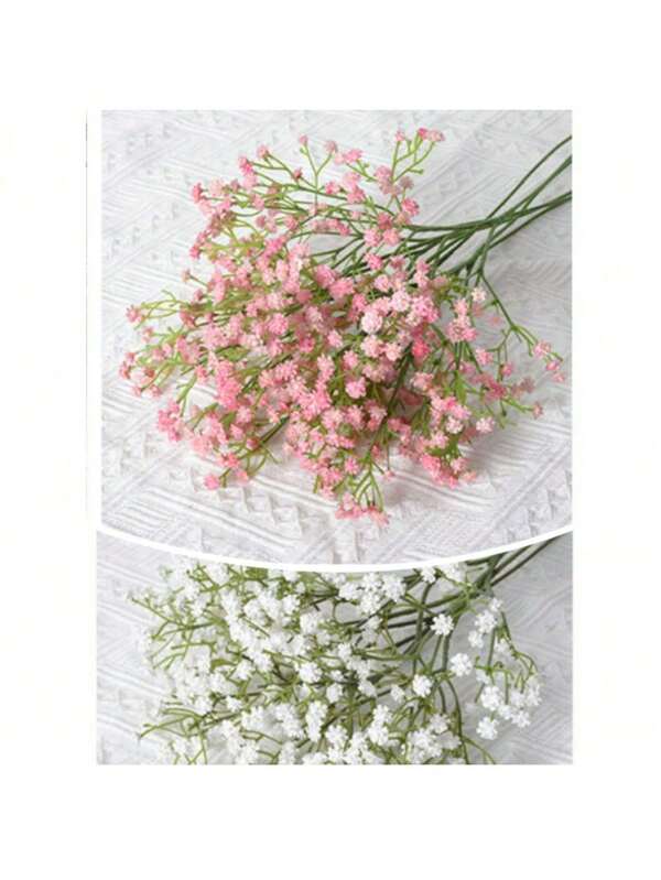 5 قطع من زهور نفس الطفل الاصطناعية الوردية، تشمل عدة سيقان من باقة زهور نفس الطفل البلاستيكية الزائفة، مناسبة لديكور المنزل، ديكور سطح الطاولة، ترتيب الزهور في المزهرية، الزفاف والأعياد الزهرية DIY، ديكور الغرفة