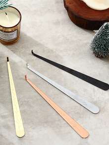 不锈钢磨砂黑色独特压花蜡烛芯钩、蜡烛熄灭工具、蜡烛芯修剪钩、蜡烛熄灭工具、蜡烛护理工具，握持更舒适，使用方便，适合蜡烛爱好者、送礼或日常节日、婚礼等场合。 - 彩色 - 查看 8