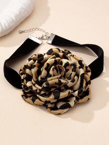 1 pieza Collar con pétalos florales de estilo europeo y americano para uso diario de mujeres - Multicolor - Ver 4