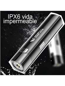 Lampara Led Recargable Linterna Fuente Alimentación Emergenc - Negro - Ver 4