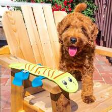 Outward Hound Fire Biterz Turtle Plush Firehose Material Interactive Dog Toy, Medium - ColorH - View 5