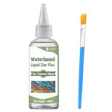 Liquid Flux Soldering 100ml - Stained Glass Flux For Soldering Work, Glass Repair And More - Stain Glass Tools And Supplies - Waterbased Liquid Zinc Flux For Stained Glass - Transparent - View 2
