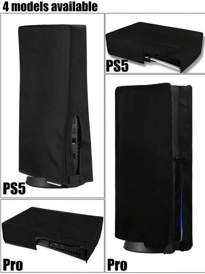Funda antipolvo para consola PS 5/PS 5 Pro, apta para versiones de disco y digital, manga protectora, portátil