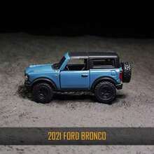 1/64 Scale Diecast Metal Car Model Collection | Burago Official Licensed , , Chevrolet, Cadillac Miniature Vehicles | Desktop Decor & Men's Birthday Gift - 2021  Bronco - View 4