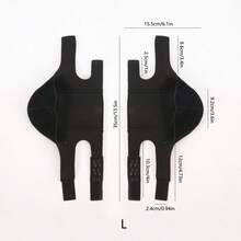 1 Pair Soft Heel Protector Pads, Foot Protection Accessory To Reduce Pressure, Sturdy Hook And Loop Heel Sleeve, Arch Support For Comfortable Heel Protection, Non-Slip Half Insole - Black - View 4