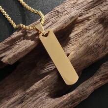 1PC Custom Product Women's Men's Fashion Stainless Steel Long Pendant Necklace Perfect Gift For Special Occasions - Mặt dây chuyền - Xem 4