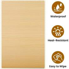 GCCSJ Faux Wood Shelf Cover,Shelf Covers For Wire Shelving,5-Piece Foam PVC Shelf Cover Set - 22" X 12" X 3" Faux Wood Grain Waterproof Padding With Corner Guards | Removable And Easy To Clean For Metal Shelves, Closet Organizers, Laundry Rooms, Oak/Walnut - 核桃 - 查看 8