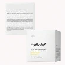 Medicube Kojic Acid Turmeric Clarifying Toner Pad For Troubled Skin & Use After Spot Care | Soothing & Calming With Kojic Acid, Turmeric, Niacinamide, And Glycolic Acid | Korean Skin Care - 70 Pads - Miếng dán nghệㅡ70 miếng (Gói 1 miếng) - Xem 2