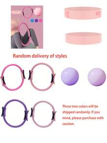 Conjunto de Pilates para mujeres - Incluye pelota de fitness resistente a explosiones, bandas de resistencia, aro de Pilates y bomba de aire para un entrenamiento completo en casa; Pelota de yoga para el entrenamiento de los músculos del piso pélvico, la fuerza del núcleo, el equilibrio y el moldeado; Bandas de resistencia ajustables, aro antideslizante, bolsa de almacenamiento portátil, equipo de fitness duradero para Pilates, Reformador de Pilates, recuperación prenatal/postnatal, gimnasio, hogar, viaje - Adecuado para principiantes y entusiastas - Multicolor - Ver 11