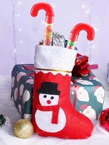 Red Christmas Candy Stick Box, Plastic Candy Container, Christmas Tree Decoration Empty Candy Tubes, Party Gifts, Christmas Party Supplies, Transparent Empty Candy Tubes, Christmas Party Supplies, Suitable For Christmas Parties, Christmas Holiday Gifts Filling Empty Tubes, Party Gifts - Multicolor - View 8