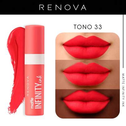  Labial Liquido Matte Infinity Ink Renova, Tono 33, 5ml
