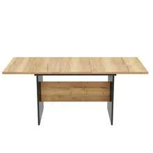 Expandable Dining Table 140/180*80cm, Suitable For 4-6 People, Rectangular Wood Grain Dining Table, Natural, Minimalist Style Expandable Dining Table - 1 - 查看 8