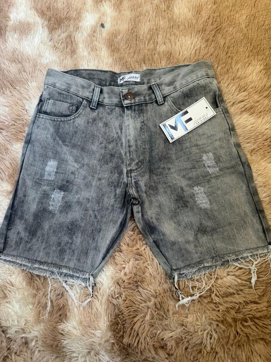Short Ripped Denim Shorts For Men N002 Modern Style