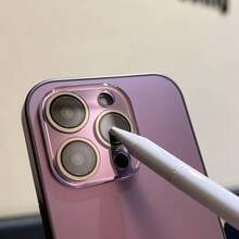Electroplated Matte Acrylic Tempered Glass For IPhone Protective Case For 16 15 14 13 12 /Pro/Max, 2025 New Ultra-Thin Frosted Original Color Acrylic Phone Cover - Gold - View 2