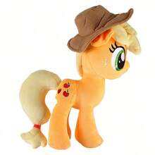 Hasbro Hasbro 我的小马驹 30 厘米毛绒玩具，官方正品暮光闪闪萍琪派小蝶彩虹冲刺毛绒玩具，适合女孩的柔软可拥抱毛绒玩具，适合女孩的理想生日假期可爱礼物 - 蘋果白蘭地 - 查看 5