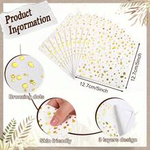 20/40/60/100张装优雅白色磨砂金箔圆点纸质鸡尾酒餐巾纸，6.5*6.5英寸，适用于婚礼、毕业典礼、单身派对及各种场合——用途广泛的庆典之选 - 白色 - 查看 4