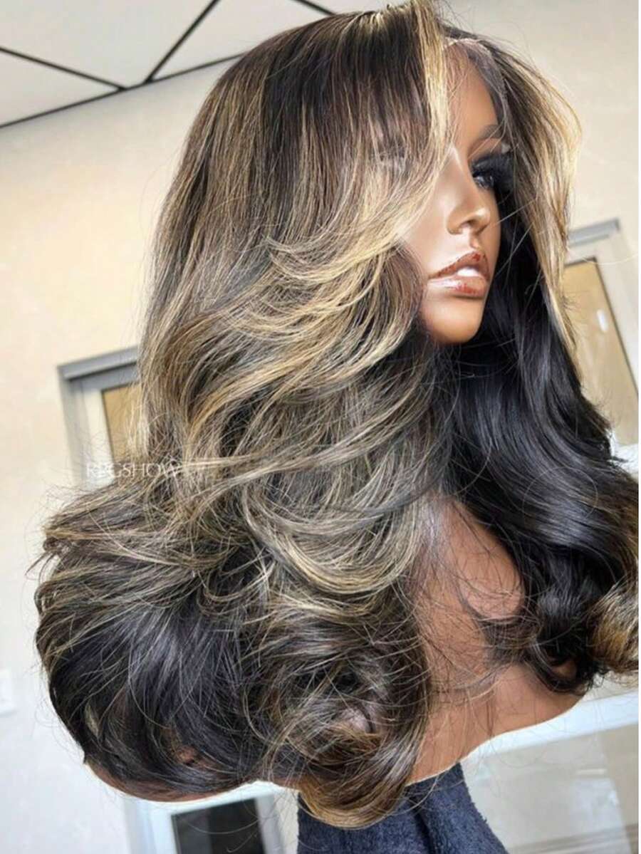 Pre-Cut Lace Glueless Body Wave 5X5 HD Lace Closure Human Hair Wig 40 Inch Wear And Go Highlight Ombre 5x5 HD Lace Closure Wigs Brazilian Virgin Human Hair Pre Plucked  With Baby Hair For Women 1b/27 Colored - Điểm nổi bật 1B/27 - Xem 1