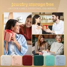 1 Pc Travel Jewelry Bridesmaid Box Custom Jewelry Box Travel Jewelry Case Sage Green Box Bridesmaid Gift Personalized Box Name