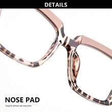 7pcs Fashion Large Frame Reading Glasses Set, Comfortable Spring Hinged Readers, Unique Color Combinations, Meets Your Daily Outfit Needs Women's Readers Set - Multicolor - View 9