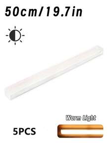 1 橱柜底灯 无线运动传感器 LED 灯带 LED 长感应灯 可充电磁性小夜灯 适用于走廊厨柜、楼梯、过道衣柜、家庭房间装饰 10/20/30/50cm 尺寸