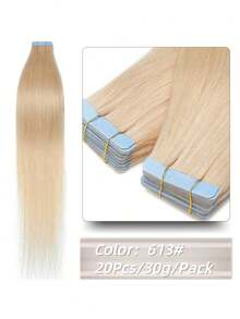 Kercsityn Ekstensi Rambut Tape In Rambut Manusia 10-24 Inci Warna Piano Rambut Lurus Halus Remy Rambut Manusia Tanpa Sambungan Ekstensi Rambut Tape In Kulit 20 Pcs - S613 - View 16
