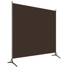 Natural Brown Fabric Room Divider 175x180cm Living Room Bedroom Kitchen Bathroom Hallway Entryway Interior - Brown - View 6