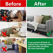 1 miếng đệm lấp khe hở sofa có thể điều chỉnh, miếng đệm lót cho khớp nối sofa trượt, thiết bị bảo vệ giảm chấn để ngăn đồ vật trượt vào đáy sofa và đồ nội thất (bao gồm băng dính) - Nhiều màu - Xem 7