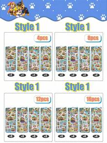 Paw Patrol Paw Patrol 1 Pc PAW Patrol Foam Sticker, Cute Cartoon Bubble Sticker, Perfect Gift For Friends, Party Decoration, Home Decoration, Room Decoration, Christmas Gift, Valentine's Day, Ideal Gift For Friends On Birthday Celebrations, Souvenir, Souvenir For Women