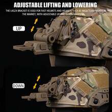 Tactical Helmet Night Vision Goggles Mount L4G24 NVG Mount For PVS 15/18 GPNVG18 - 黑色 - 查看 8
