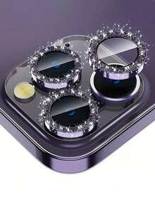 3 件金属环保护膜玻璃适用于 Apple17/17Air/17pro/17promax/16/16pro/16plus/16promax 14 13 11 12 Pro Max Mini 相机镜头保护膜适用于 Apple 11 14 Pro Max - 紫色 - 查看 10