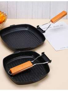 4孔笑脸卡通煎饼锅，不粘平底煎锅，多功能早餐煎锅 - 多色A - 查看 10