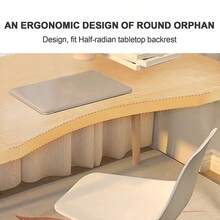 80cm/100cm Home Office Desk, Modern Minimalist Style Computer Desk, Dressing Table, Simple Study Desk Suitable For Small Spaces, Makeup And Dressing Table - Maple - View 5