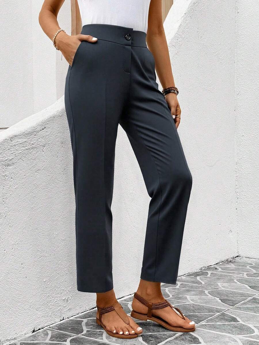 TAD Women Pants - Grey - View 1