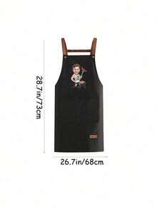 Suitable For, Father, Can Customize Text And Logo, Personalized Waterproof Kitchen Apron, Can Customize Logo And Name, Chef Cooking Apron, Girlfriend, Boyfriend, Graduation, Unique Expression Of Love, Forever Love - Multicolor - View 6